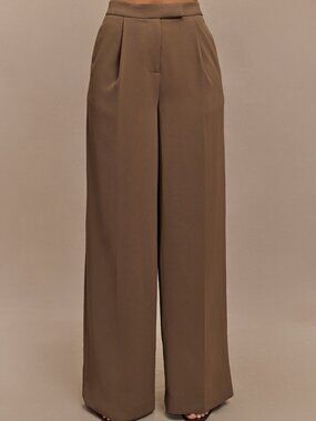 Meshki Wide Leg Pant Brown Size S